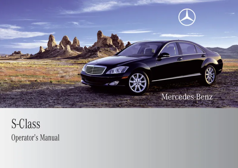 2009 Mercedes-Benz S Class owners manual