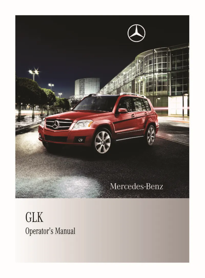 2010 Mercedes-Benz GLK Class owners manual