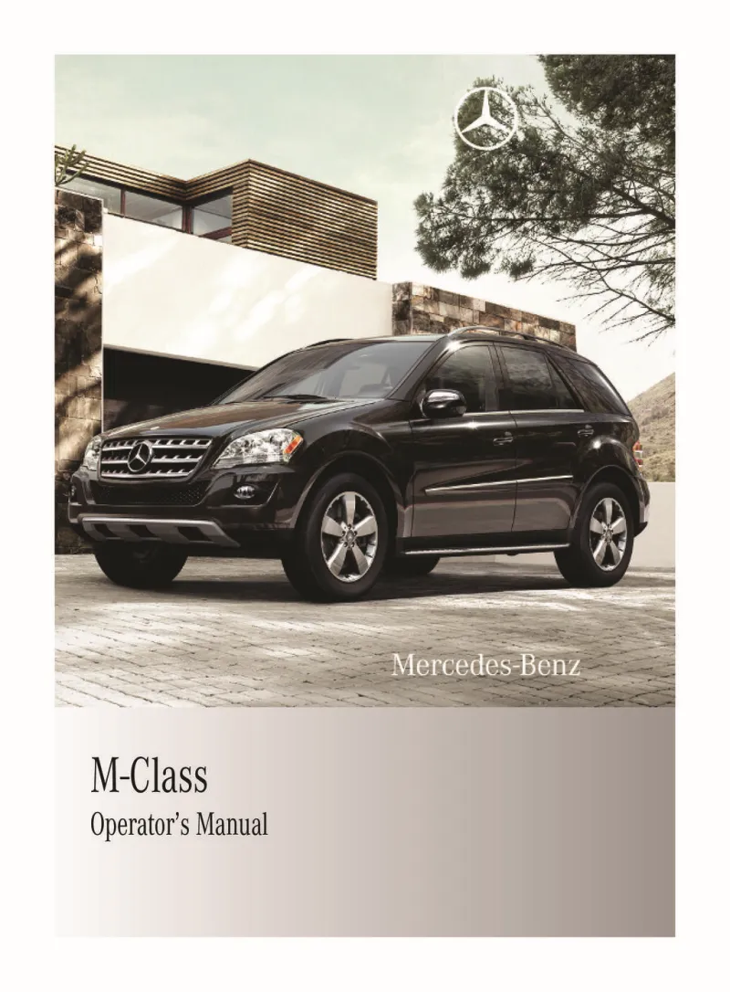2010 Mercedes-Benz M Class owners manual