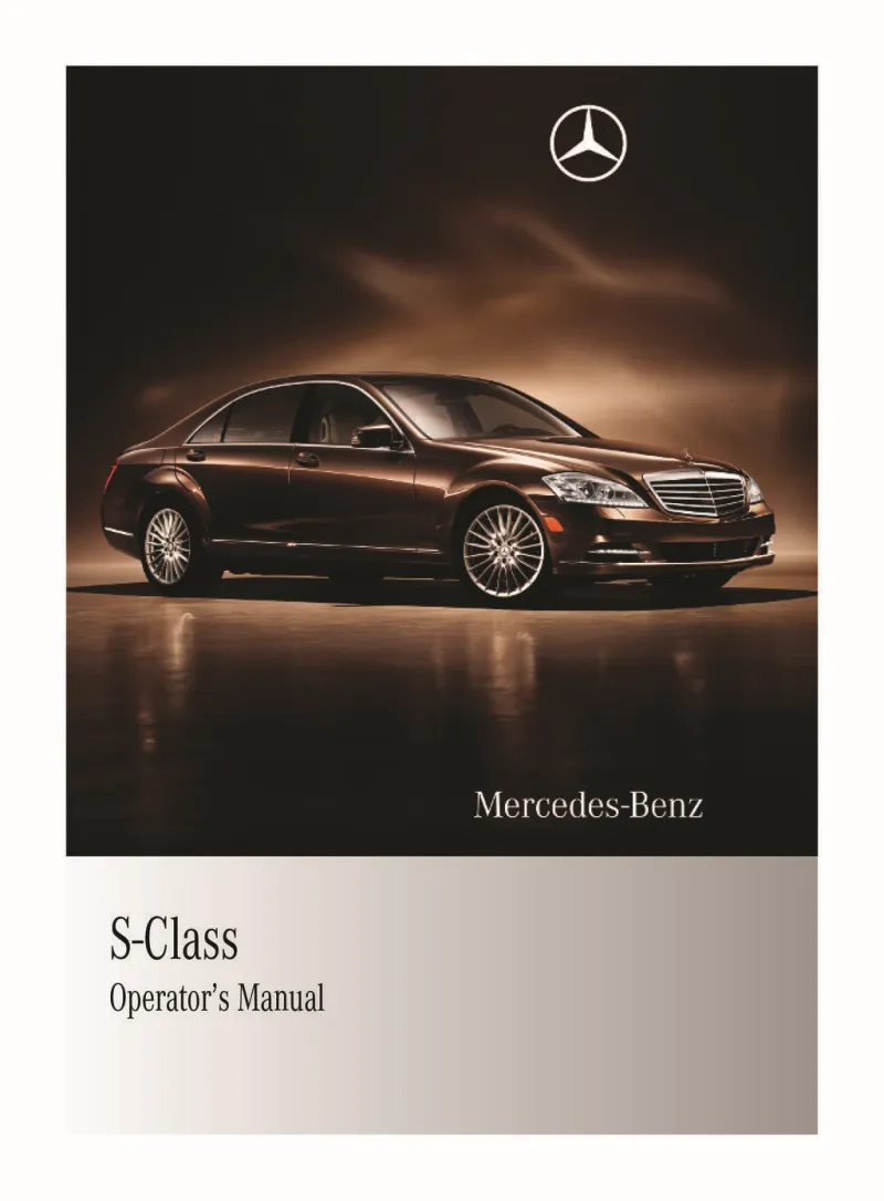 2010 Mercedes-Benz S Class owners manual
