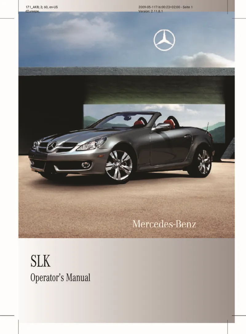2010 Mercedes-Benz SLK Class owners manual