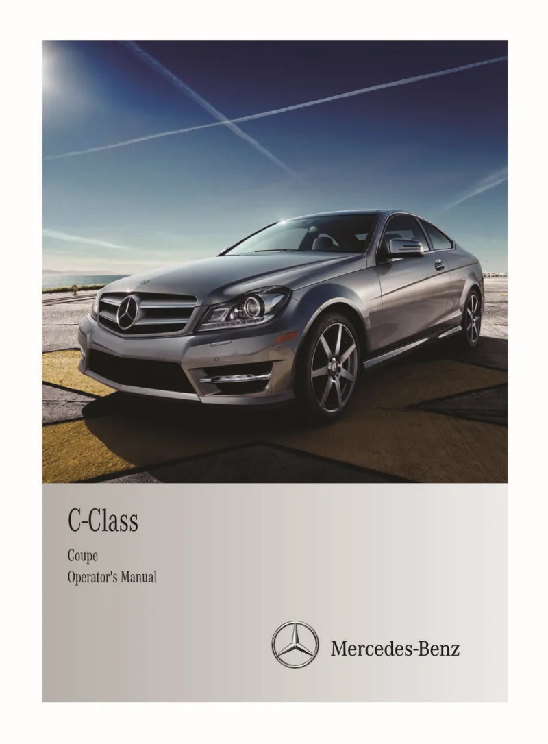 2011 Mercedes-Benz C Class Coupe owners manual