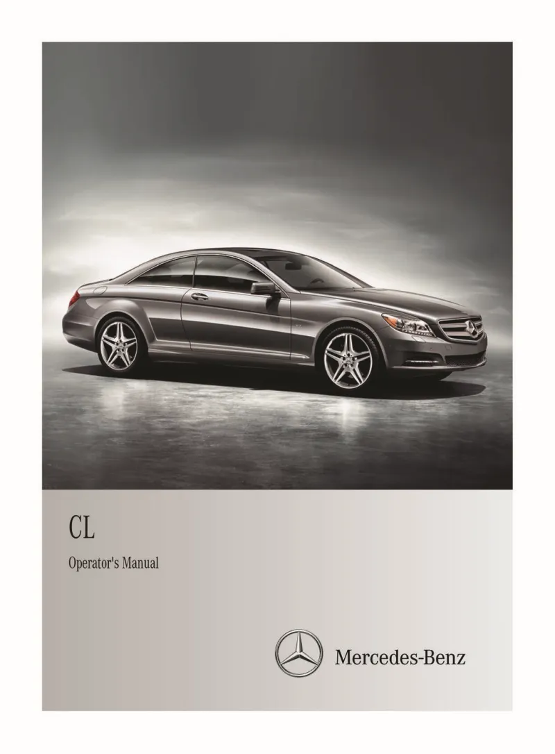 2011 Mercedes-Benz CL Class owners manual