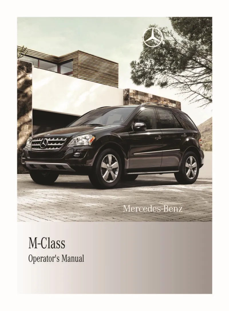 2011 Mercedes-Benz M Class owners manual