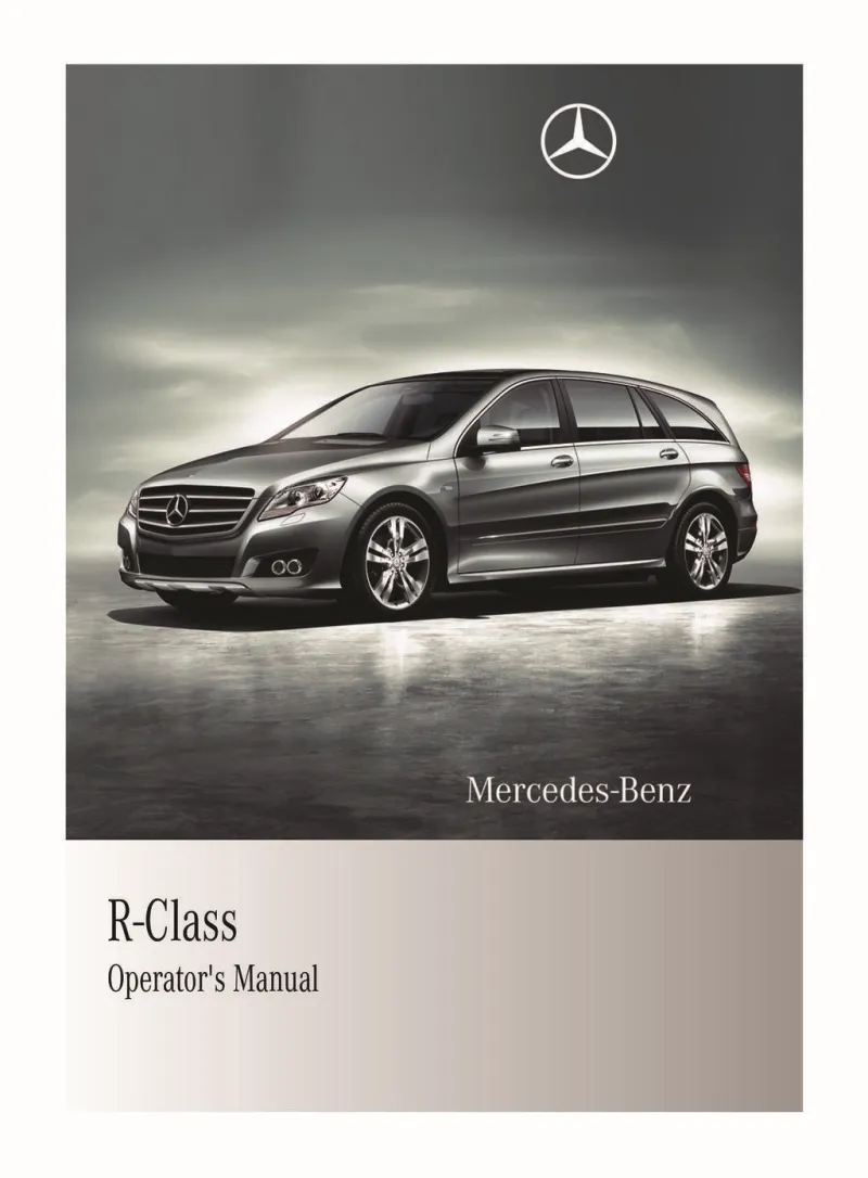 2011 Mercedes-Benz R Class owners manual