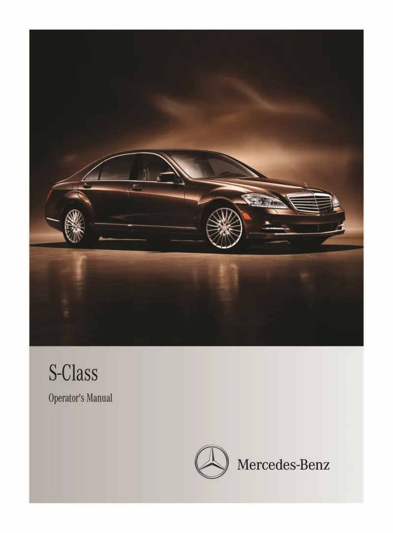 2011 Mercedes-Benz S Class owners manual