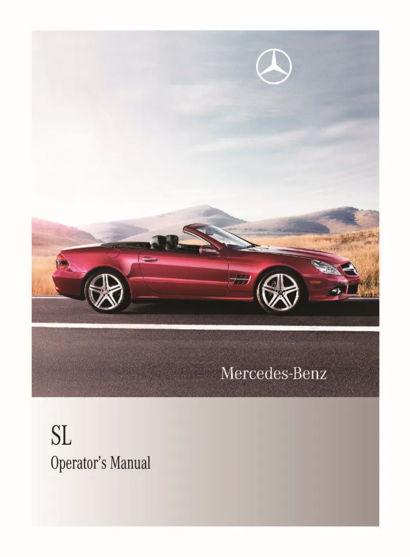 2011 Mercedes-Benz SL Class owners manual