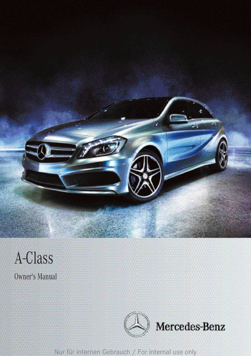 2012 Mercedes-Benz A Class owners manual