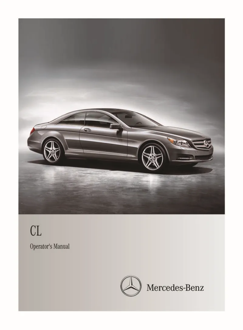 2012 Mercedes-Benz CL Class owners manual