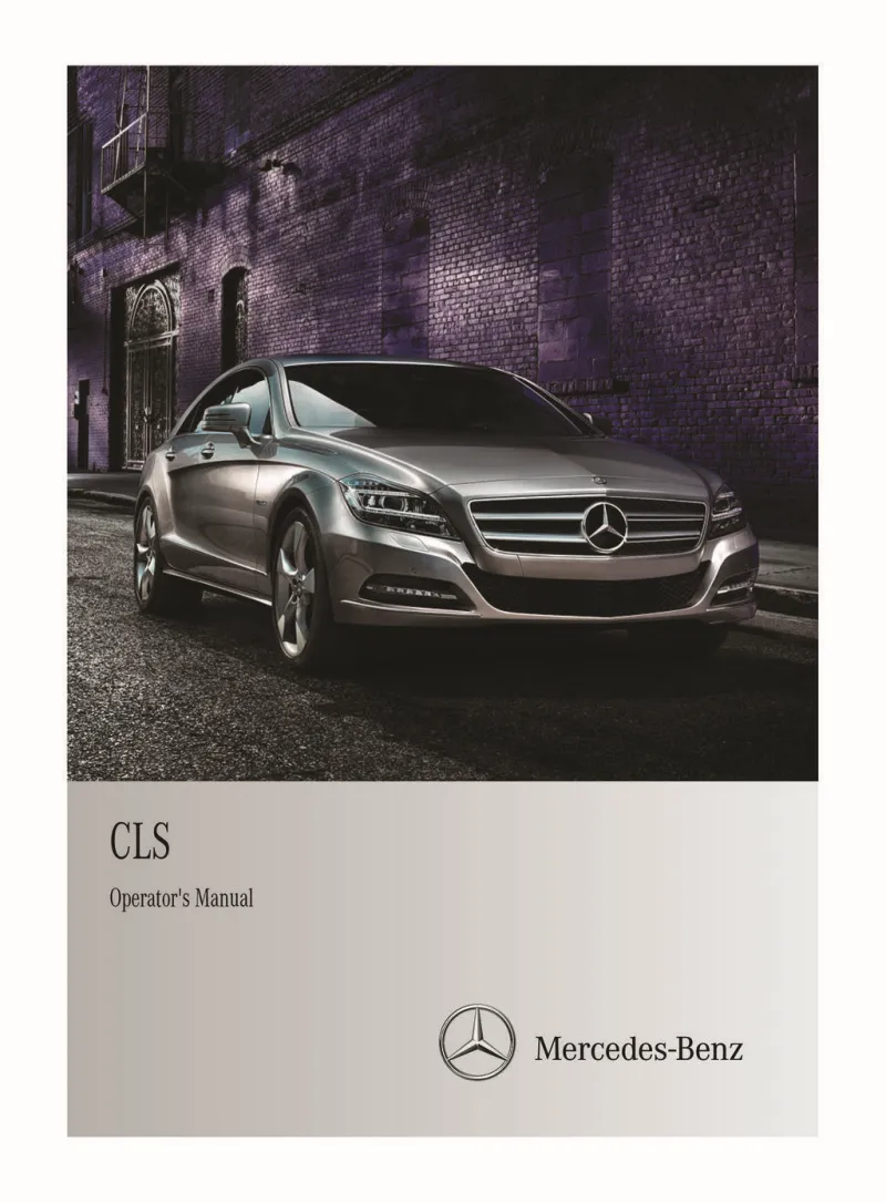 2012 Mercedes-Benz CLS owners manual