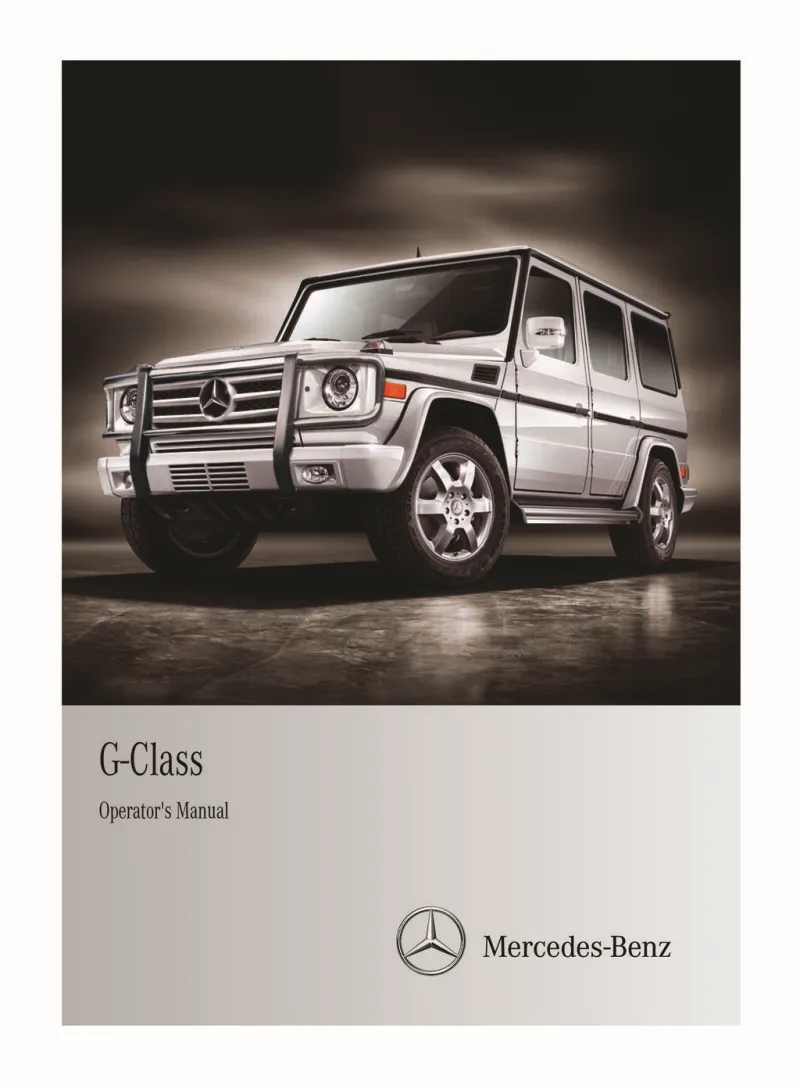 2012 Mercedes-Benz G Class owners manual