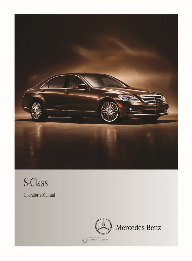 2012 Mercedes-Benz S Class owners manual