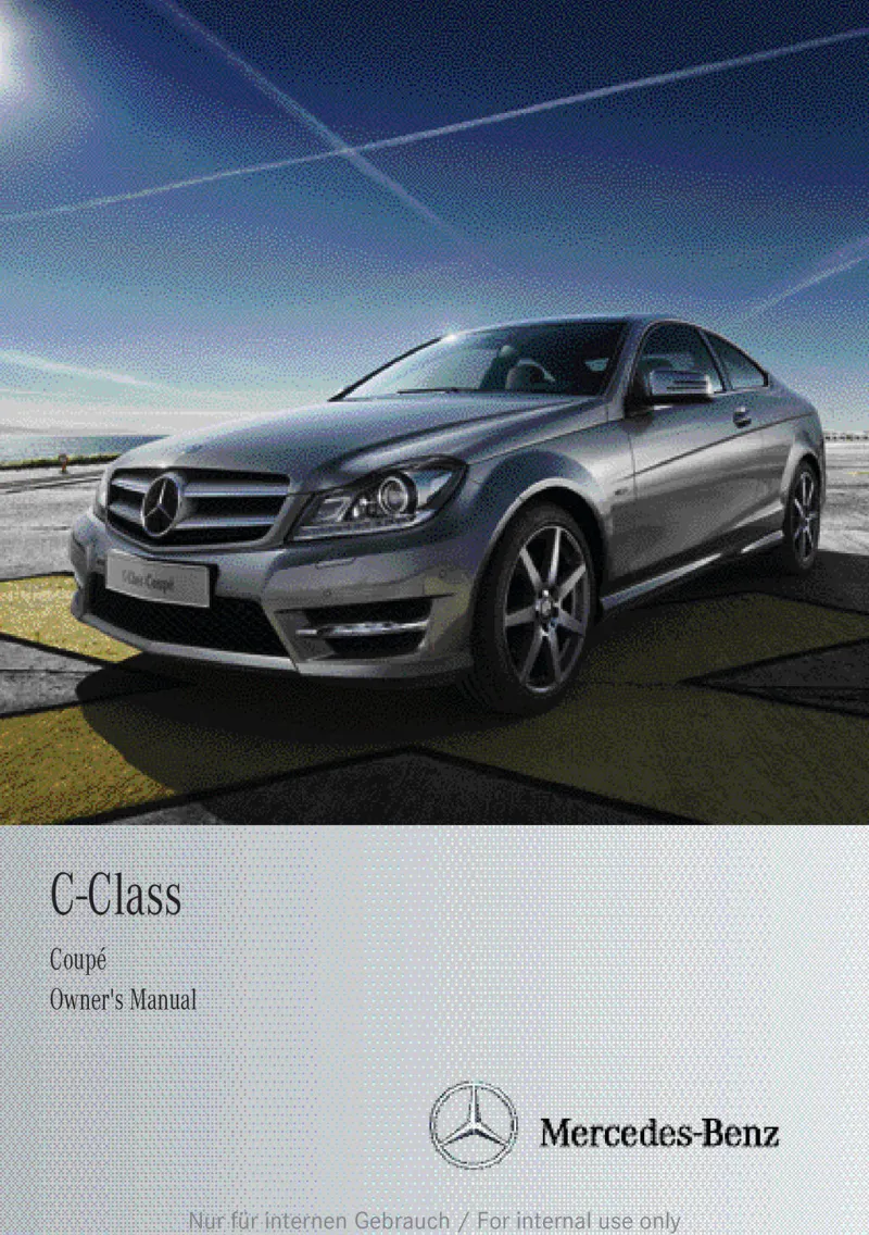 2013 Mercedes-Benz C Class Coupe owners manual