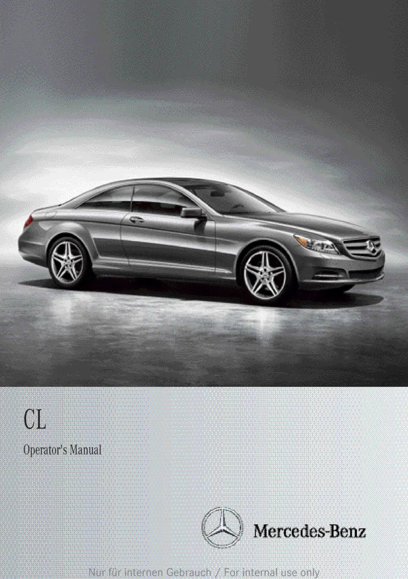 2013 Mercedes-Benz CL Class owners manual