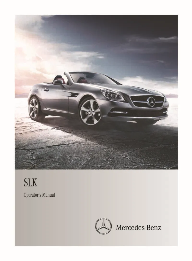 2013 Mercedes-Benz SLK Class owners manual