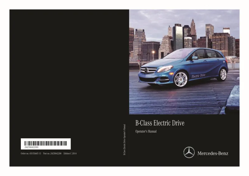 2014 Mercedes-Benz B Class owners manual