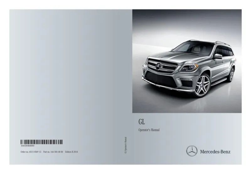 2014 Mercedes-Benz GL owners manual