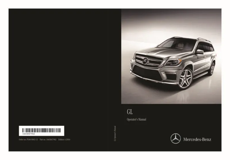2016 Mercedes-Benz GL owners manual