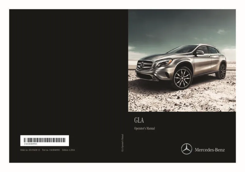 2016 Mercedes-Benz GLA owners manual