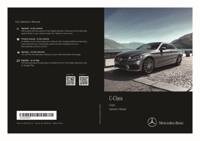 2017 Mercedes-Benz C Class owners manual