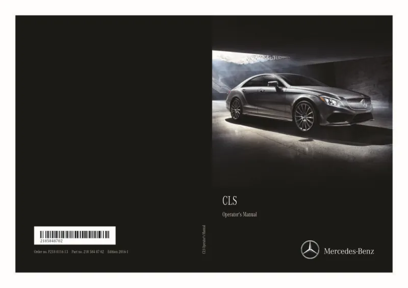2017 Mercedes-Benz CLS owners manual