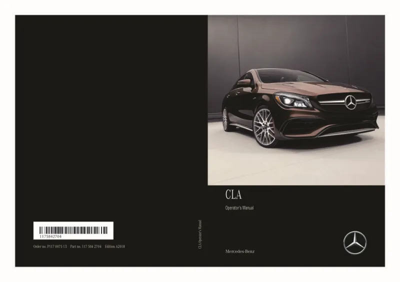 2018 Mercedes-Benz CLA owners manual