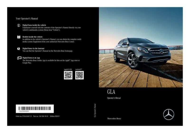 2019 Mercedes-Benz GLA owners manual