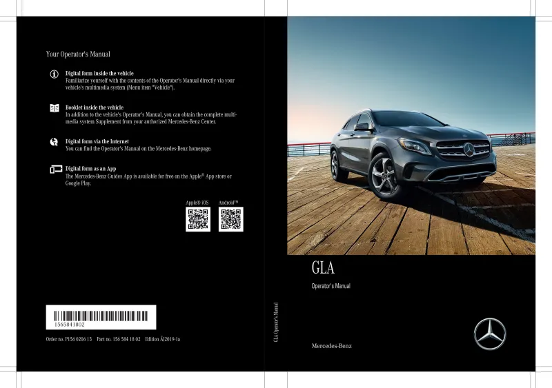 2020 Mercedes-Benz GLA owners manual