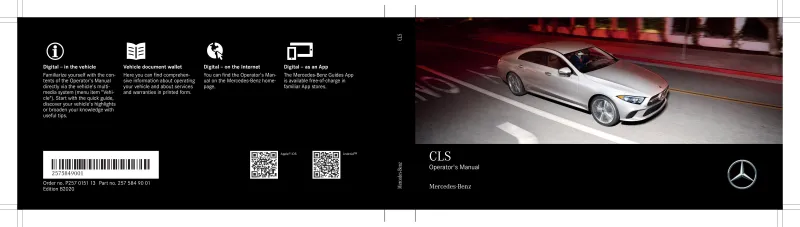 2020 Mercedes-Benz CLS owners manual