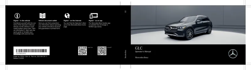 2020 Mercedes-Benz GLC owners manual