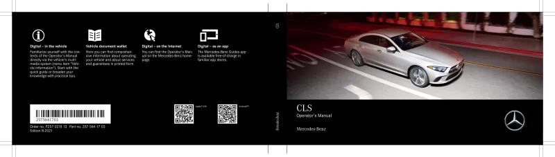 2021 Mercedes-Benz CLS owners manual