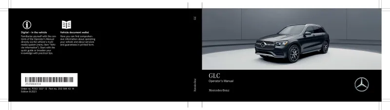 2021 Mercedes-Benz GLC owners manual