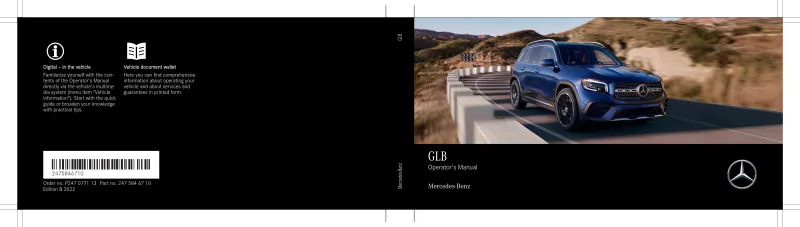 2022 Mercedes-Benz GLB owners manual