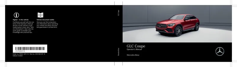 2022 Mercedes-Benz GLC Coupe owners manual