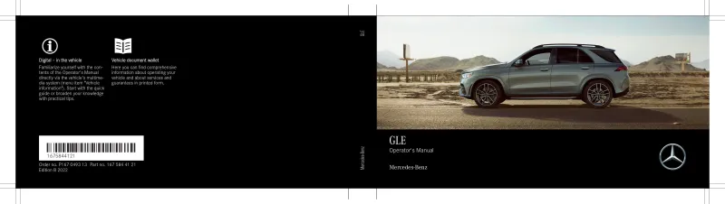 2022 Mercedes-Benz GLE owners manual
