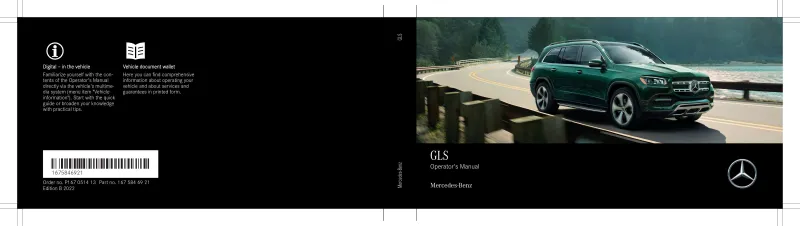 2022 Mercedes-Benz GLS owners manual