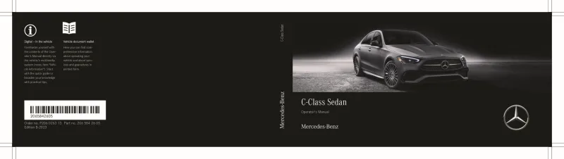 2023 Mercedes-Benz C Class owners manual