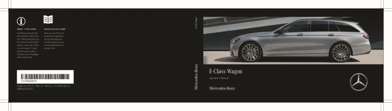 2023 Mercedes-Benz E Class Wagon owners manual