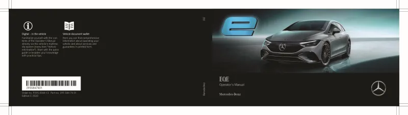 2023 Mercedes-Benz EQE owners manual