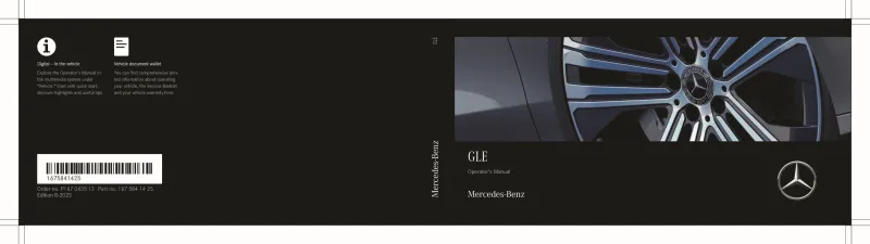 2023 Mercedes-Benz GLE owners manual