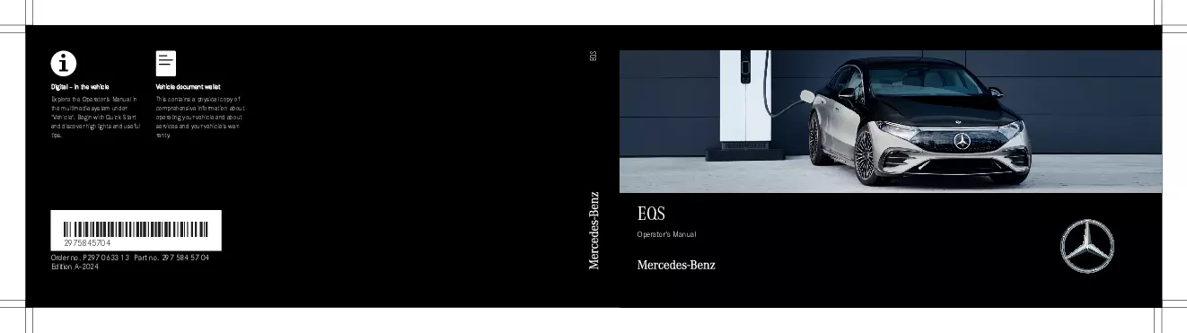 2024 Mercedes-Benz EQS owners manual