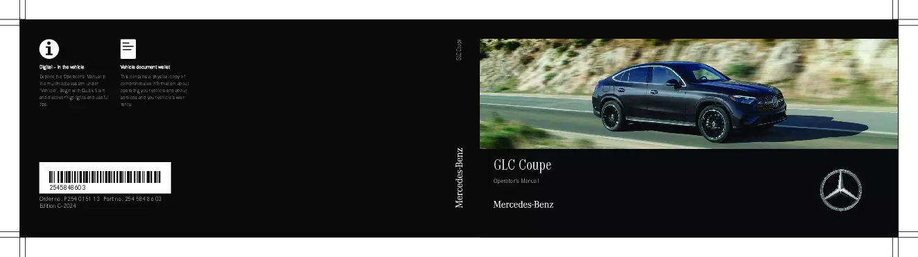 2024 Mercedes-Benz GLC Coupe owners manual