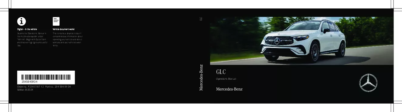 2024 Mercedes-Benz GLC owners manual