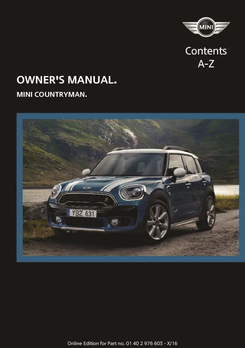 2017 Mini Countryman owners manual