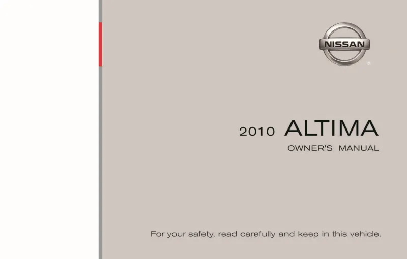 2010 Nissan Altima owners manual