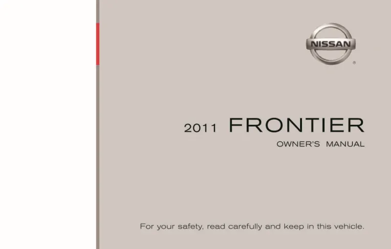 2011 Nissan Frontier owners manual