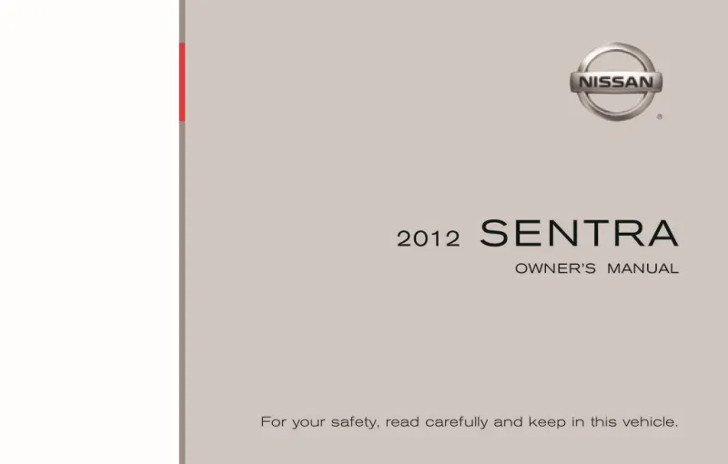 2012 Nissan Sentra owners manual