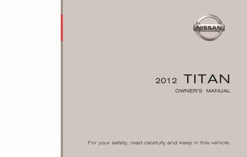 2012 Nissan Titan owners manual