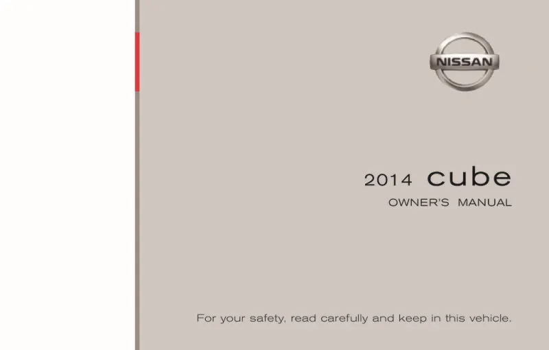 2014 Nissan Cube owners manual