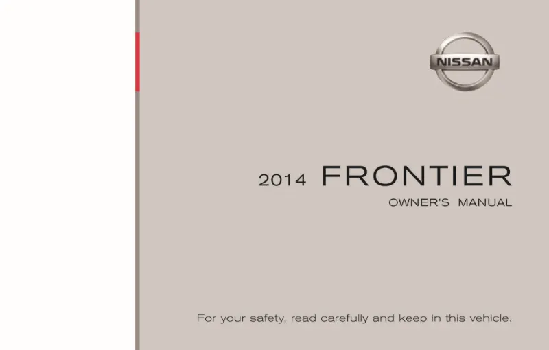 2014 Nissan Frontier owners manual